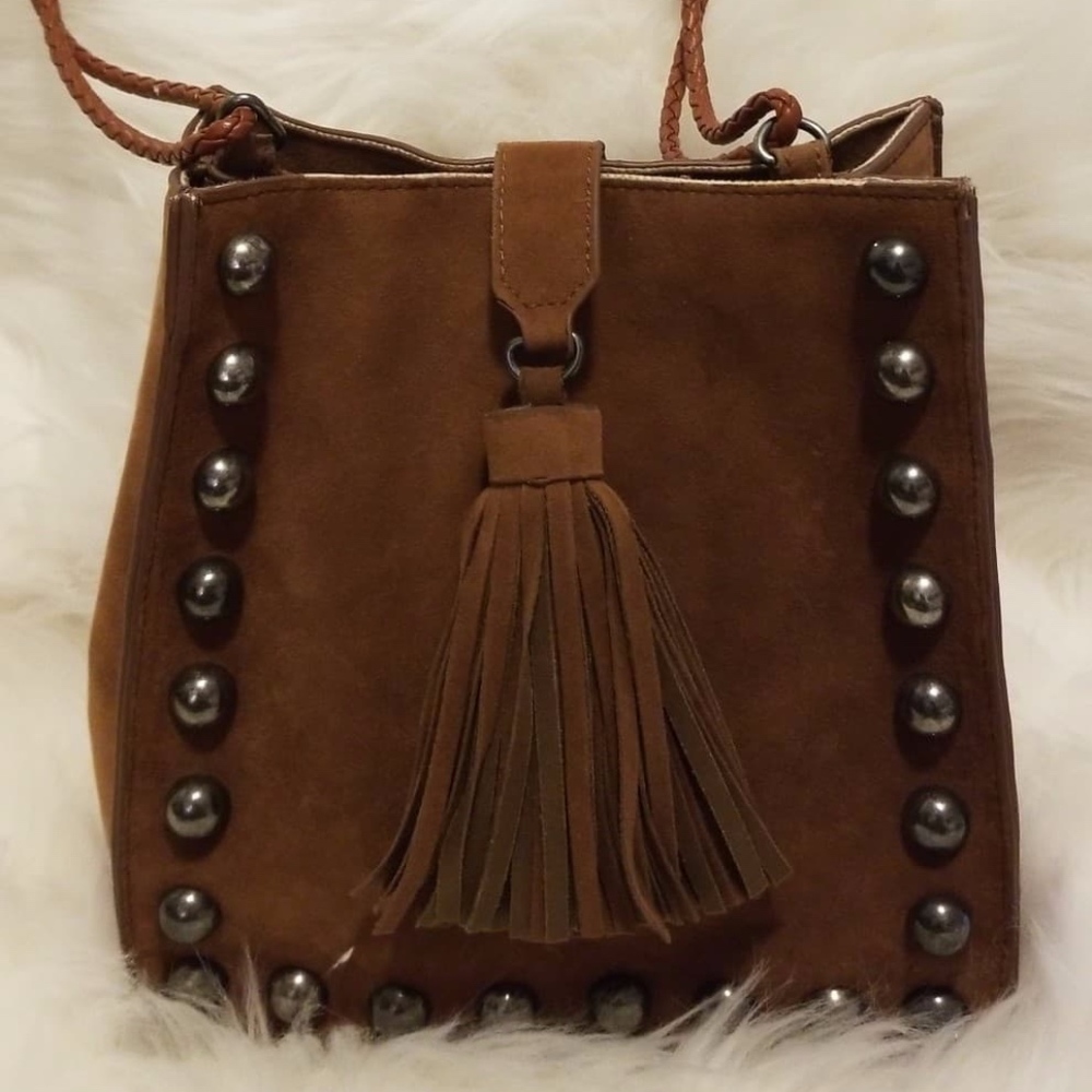 SLY Boho style suede fringe bag